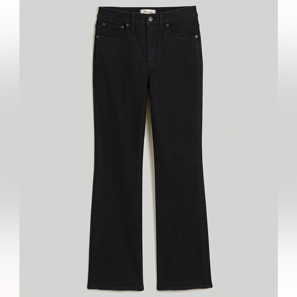 NWT Women’s Madewell Mid-Rise Kick Out Jeans, Black, 32